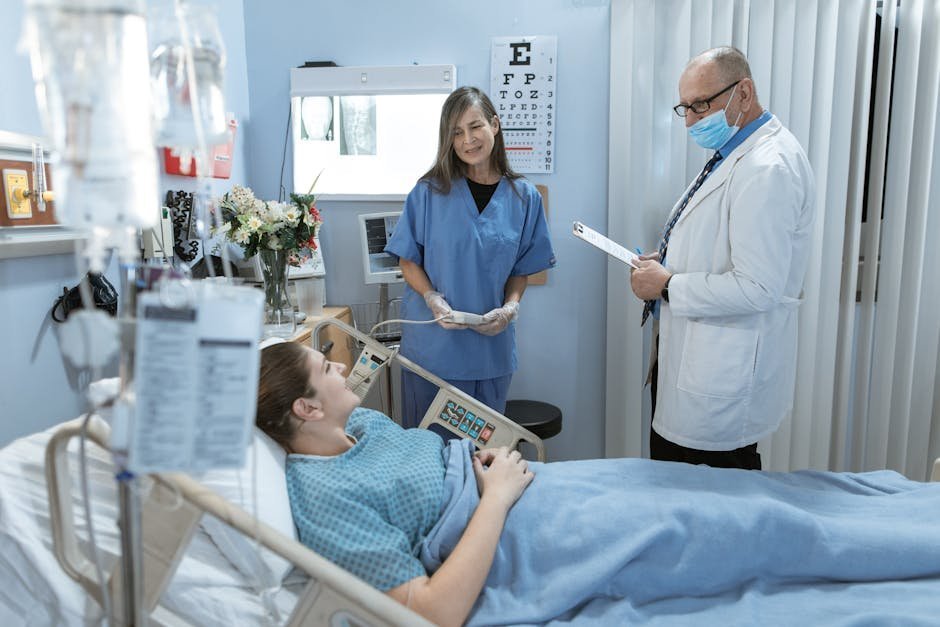 Hospital IV bag of thiamine being prepared by a nurse for a patient with suspected Wernicke encephalopathy